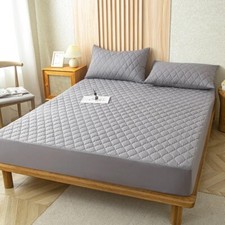 Protège-Matelas Imperméable Drap-Housse Respirant 90 140 160cm Anti-Acariens Lit
