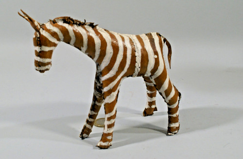 Statuette zebre peau de - zebre,,