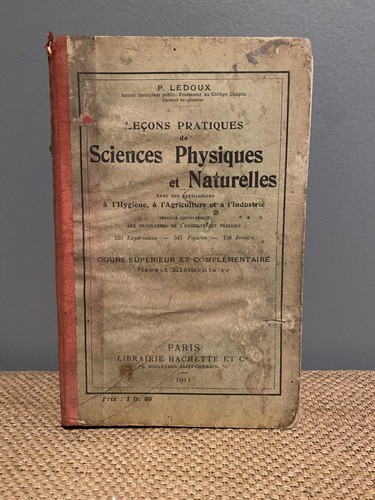 Ancien livre scolaire - scolaire, leçons
