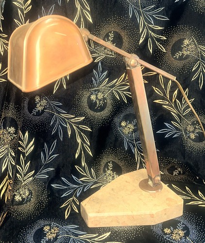 Lampe art déco cuivre - lampe,