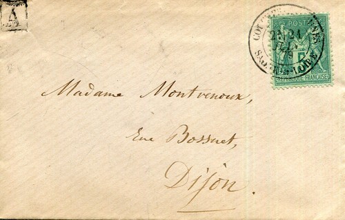 Enveloppe cachet postal - enveloppe,