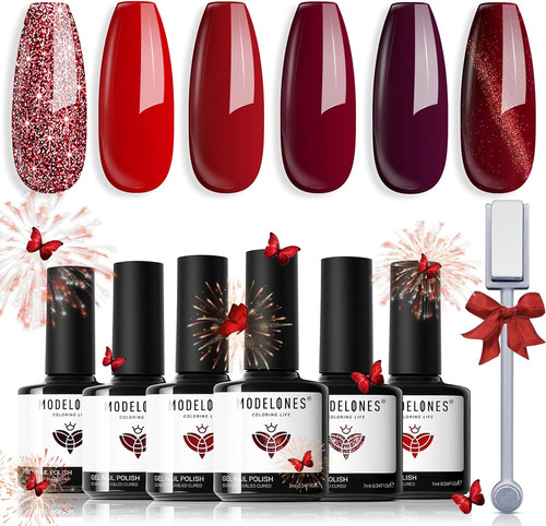 Vernis semi permanent - semi, rouge