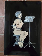 PICHARD - Plaque bois laqué CHANT ÉROTIQUE 50 x 35 - 50 ex.