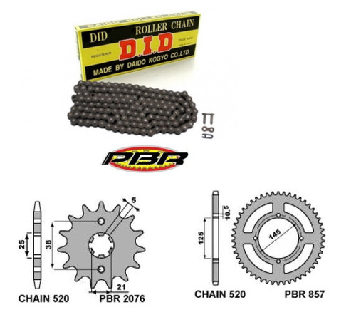 Kit transmission yamaha - kit, 125