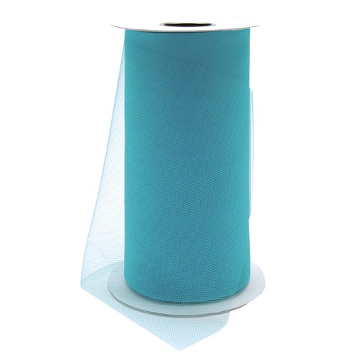 Tulle wide 25yd spool - 25yd, teal