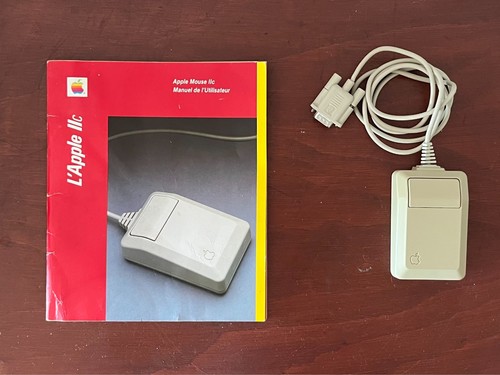 Apple mouse iic - vintage, for