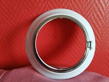 Rosace émail blanc neuve diamètre 125 pour poêle à bois, fioul, gaz, charbon