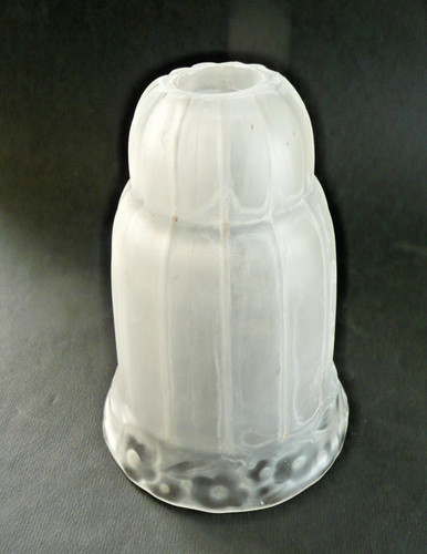 Tulipe verre moulé dépoli - en,