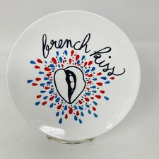 Pied De Poule “French Kiss” Small Ceramic Plate Made In France - Frenchy Rare