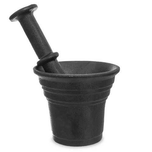 Mortier pilon fonte noire - et,