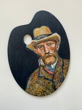 Superbe huile sur palette de