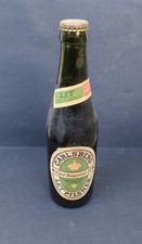 Bouteille bière CARLSBERG PILSNER LET PLEINE FULL jamais ouverte Bierflasche 
