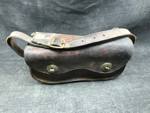 Ancienne sacoche vide cuir - ancienne, en