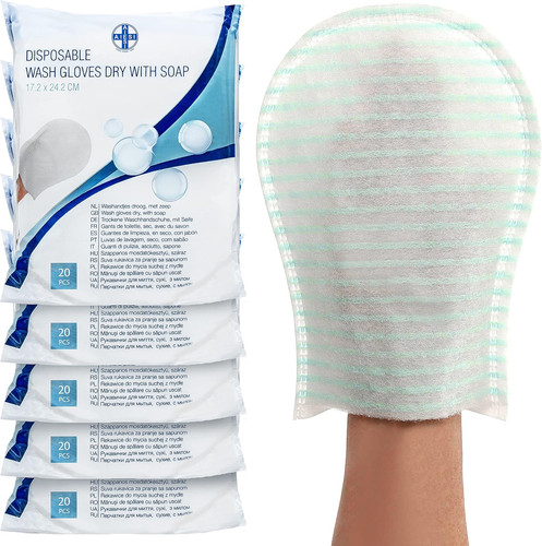 Gants toilette jetables - ®,