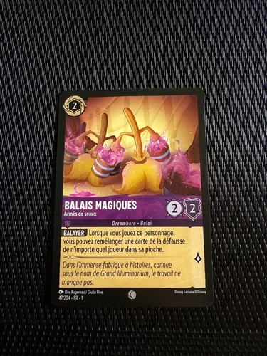 Carte lorcana balais magiques - carte,