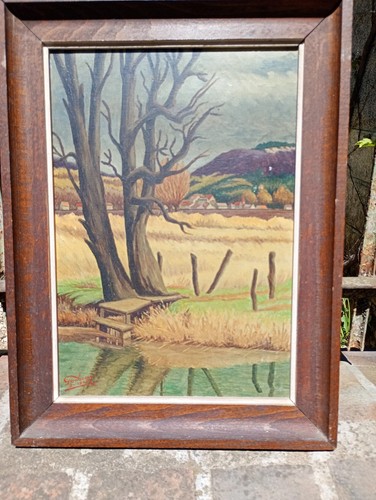 Tableau ancien signé 45 - tableau, 34/45