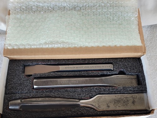 3pc vintage chisels 4 - chisels, 1-1/4"