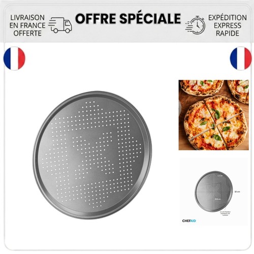 Plaque pizza perforée chef - plaque,