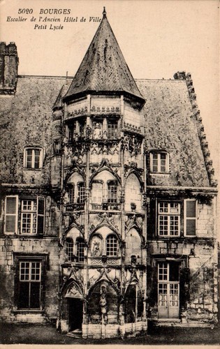 Cpa bourges escalier de - -,