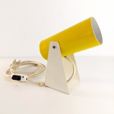 Vintage Desk / Wall Hangalbe Lamp Space Age Minimalist Design 1970s Yellow