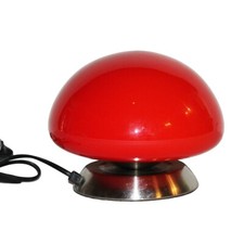 UFO Touch Mushroom Touch Lamp / Red Glass