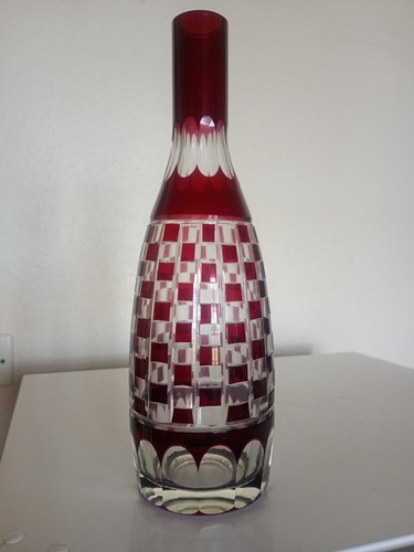 Vase bouteille verre - vase,
