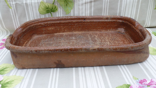 Ancien plat terre cuite - plat,