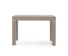 Table Console Extensible Gain de Place Gris Tourterelle Moderne Salon Design