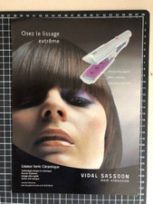 2005 Press Advertising - VIDAL SASSOON Ceramic Ionic Straightener - French Ad.