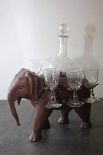 cave a liqueur bois sculpté