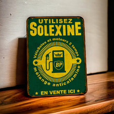 plaque métal vintage Solexine 