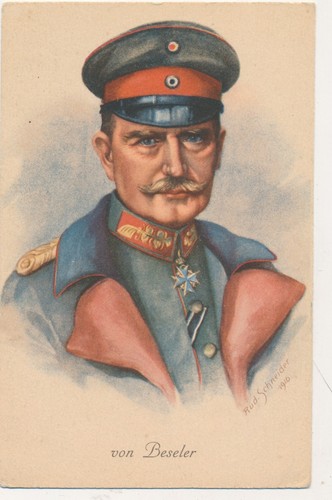 Carte postale ww1 de beseler - carte, postale,
