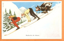 CARRIERE  carte postale DESSIN