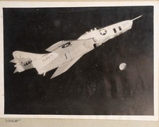 Argentique 	états-unis	maquette Grumman F9F Cougar de l'US Navy	15x20cm	1950