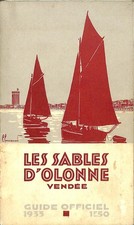 LES SABLES D' OLONNE (85) OFFICIAL GUIDE / SMALL BROCHURE 1933