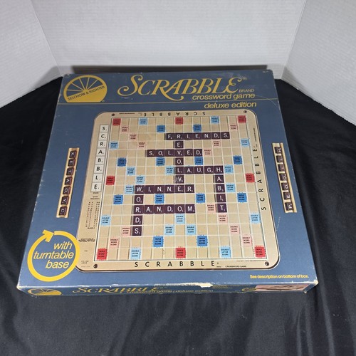 Scrabble 1982 deluxe edition - deluxe,