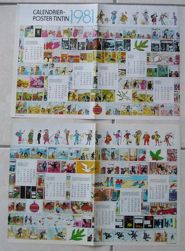 Tintin kuifje calendrier - -,