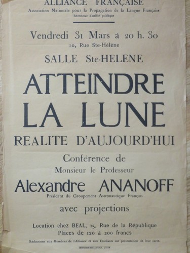 Affiche atteindre lune - atteindre, la