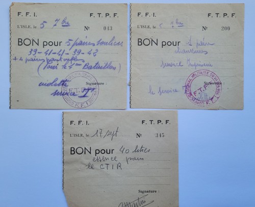 Lot 3 bons ffi - **🇫🇷, ffi/ftpf