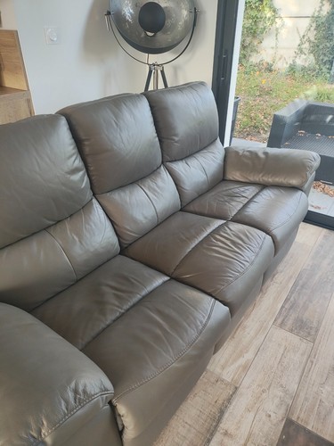 Canapé fauteuil cuir - ,