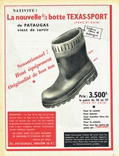 1955 Advertising 117 Half Boots Texas-Sport Pataugas Mauleon Advertising 117