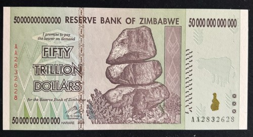 Trillion dollars banknote - 50,
