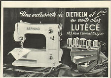 VIETNAM SAIGON ADVERTISING DIETHELM SEWING MACHINE BERNINA SEWING MACHINE 1953