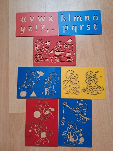 Pochoirs schtroumpfs vintage - pochoirs,