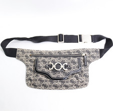 Guess Fanny Pack Sack Handbag S  Signature Canvas Pouch Adjustable Bag