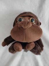 Doudou peluche singe marron