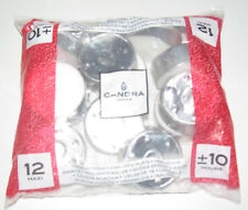 Sac Lot 12 Maxi Bougies Chauffe Plats Blanches durée 10H Tea Lights