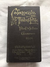 Catalogue timbres poste 1926. Yvert et Tellier. 