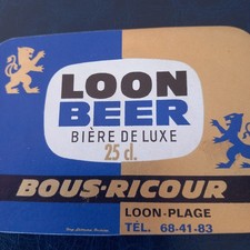 Ancienne étiquette bière Brie BOUS RICOUR N°2