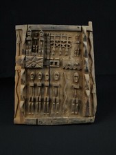 Art africain - Porte sculptée Dogon - Mali 30x24cm